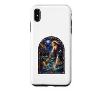 Carcasa para iPhone XS MAX Jesús Llega A Pedro sobre El Agua Mosaico Gótico Arte Sacro