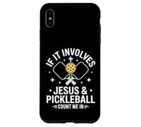 Carcasa para iPhone XS MAX Jesús y Pickleball Christian Sport Gráfico