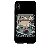 Carcasa para iPhone XS MAX Jigokudani Snow Onsen Monkeys Nagano Park Japón Souvenir