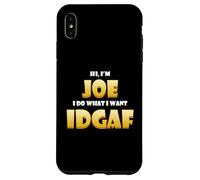 Carcasa para iPhone XS MAX Joe Costume Idgaf Meme Personalized First Name Joseph