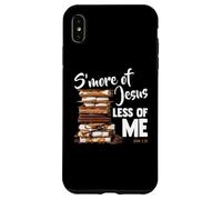 Carcasa para iPhone XS MAX Juan 3:30 S'More Jesus Less of Me Christian Camping Camper