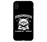 Carcasa para iPhone XS MAX Judgemental Cat Im Judging You Seriously Funny Cat Gráfico