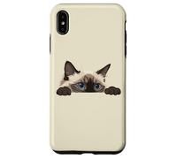 Carcasa para iPhone XS MAX Judging You Silently Ragdoll Ojos Azules Asoma