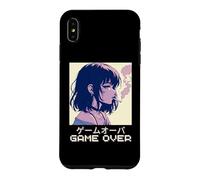 Carcasa para iPhone XS MAX Juego de Anime Triste Japonés de los 90 para Chicas Over Vaporwave Aesthetic