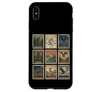 Carcasa para iPhone XS MAX Juego de Sellos Cryptid Bigfoot Yeti Mothman Legendary Creatures