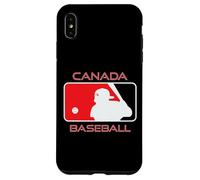 Carcasa para iPhone XS MAX Jugador de béisbol Canadiense Bandera Canadiense Arce Tierra Herencia Lata