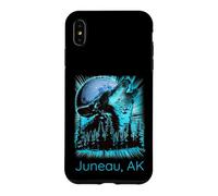 Carcasa para iPhone XS MAX Juneau Alaska Howling Wolf Moon Forest Nature Lover