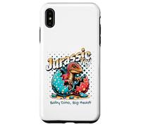 Carcasa para iPhone XS MAX Jurassic Joy Baby Dinosaur Big Heart Cute Dino Art
