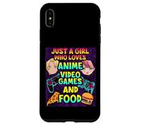 Carcasa para iPhone XS MAX Just A Girl Who Loves Anime Video Games and Food Gaming