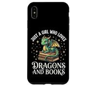 Carcasa para iPhone XS MAX Just A Girl Who Loves Dragons and Books Lector De Fantasía
