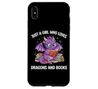 Carcasa para iPhone XS MAX Just A Girl Who Loves Dragons and Books Lector De Fantasía