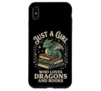 Carcasa para iPhone XS MAX Just A Girl Who Loves Dragons and Books Lector De Fantasía