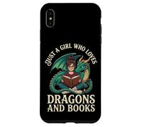 Carcasa para iPhone XS MAX Just A Girl Who Loves Dragons and Books Lector De Fantasía