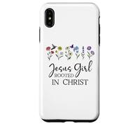 Carcasa para iPhone XS MAX Just a Girl Who Loves Jesus Girls Christian Rooted in Christ