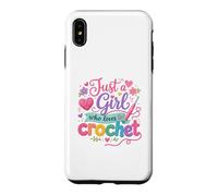 Carcasa para iPhone XS MAX Just a Girl Who Loves to Crochet Funny Cute Crochet