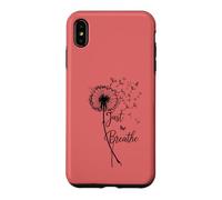 Carcasa para iPhone XS MAX Just Breathe Dandelion Butterfly Inspirational Boho Floral
