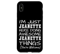 Carcasa para iPhone XS MAX Just Jeanette Here Doing Jeanette Things Nombre