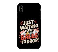 Carcasa para iPhone XS MAX Just Waiting For My Balls To Drop Bingo Hobby Game -