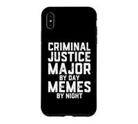 Carcasa para iPhone XS MAX Justicia Penal Mayor De Día Memes por La Noche De La Escuela De Derecho Broma
