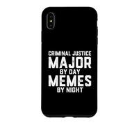 Carcasa para iPhone XS MAX Justicia Penal Mayor por Día Memes Noche Policía Estudiante Policía