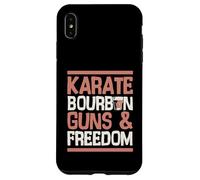 Carcasa para iPhone XS MAX Karate Bourbon Guns and Freedom USA Patriotic Dad American
