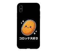 Carcasa para iPhone XS MAX Kawaii Japonés Korokke Lover Crujiente Croqueta Comida Arte