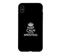 Carcasa para iPhone XS MAX Keep Calm and Go Sprint/Funny Athletics Sprinter Design