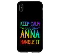 Carcasa para iPhone XS MAX Keep Calm and Let Anna Handle It Chill Nombre