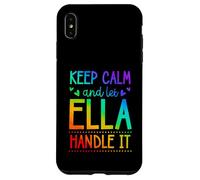 Carcasa para iPhone XS MAX Keep Calm and Let Ella Handle It Chill Nombre