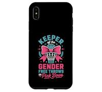 Carcasa para iPhone XS MAX Keeper of The Gender Reveal Free Throws or Pink Bows Party