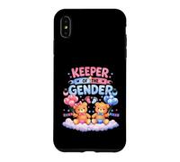 Carcasa para iPhone XS MAX Keeper of The Gender Reveal - Globos de Oso bebé Rosa o Azul