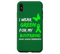 Carcasa para iPhone XS MAX Kidney Disease I Wear Green For My Boyfriend Ribbon