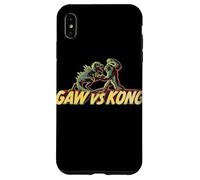 Carcasa para iPhone XS MAX King Kong Skull Island Vs Gaw MonsterVerse Mash Stencil Stencil