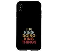 Carcasa para iPhone XS MAX King Name King Personalized Name First Given