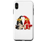 Carcasa para iPhone XS MAX King of Spades and Queen of Hearts with Funny Garden Gnomes