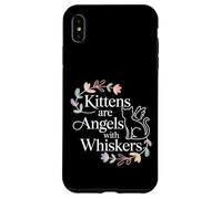 Carcasa para iPhone XS MAX Kittens Are Angels with Whiskers Mascota Gato Esponjoso -