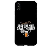 Carcasa para iPhone XS MAX Knitter Craft Beer Drinker Drop The Knit Grab The Beer