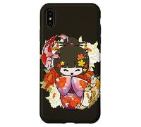 Carcasa para iPhone XS MAX Kokeshi Doll Koi Fish Japonés Estética Amante
