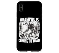 Carcasa para iPhone XS MAX Krampus Tradición Perchtenlauf Kramperl Máscara Bad Santa
