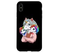 Carcasa para iPhone XS MAX La Abuela del Unicornio Arcoíris Y Sus Nietos
