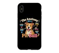 Carcasa para iPhone XS MAX La anatomía de un Pitbull Funny Pitbulls Pitbull Dog Biology