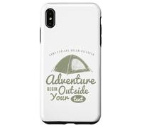 Carcasa para iPhone XS MAX La Aventura Comienza Fuera de tu Tienda de campaña: Acampar al Aire Libre