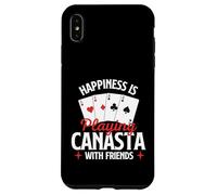 Carcasa para iPhone XS MAX La Felicidad es Jugar Canasta con Amigos - Canasta Player