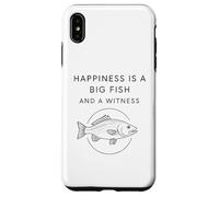 Carcasa para iPhone XS MAX La Felicidad es un pez Grande y un Testigo - Divertido Pescador de Pesca
