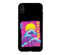 Carcasa para iPhone XS MAX La Gran Ola, Vaporwave Anime Estética Glitch Japonés