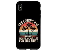 Carcasa para iPhone XS MAX La Leyenda se ha Retirado, trabajé Toda mi Vida