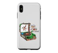 Carcasa para iPhone XS MAX La música es Amor en Busca de una Palabra Tocadiscos Vintage