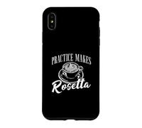 Carcasa para iPhone XS MAX La práctica Hace Que Rosetta Barista Latte Artistas Amantes del Café