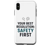 Carcasa para iPhone XS MAX La Seguridad es lo Primero, su Mejor resolución de año Nuevo para Trabajar de Forma Segura