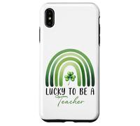Carcasa para iPhone XS MAX La Suerte de ser Maestra: Día de San Patricio, Shamrock Rainbow